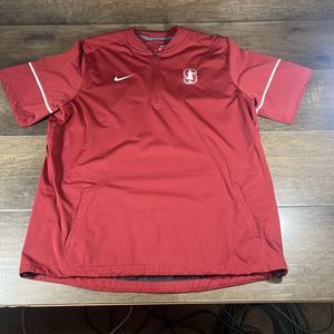 Stanford Jacket Nike Mens XXL Half-Zip Red pull-over